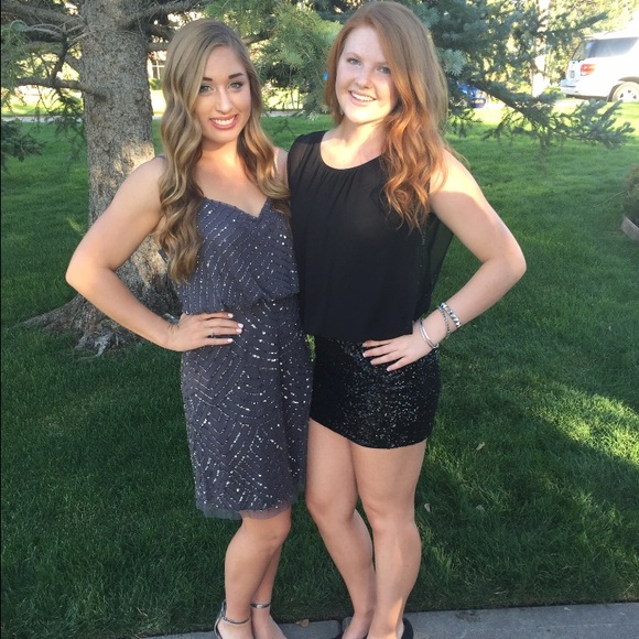 Gorgeous black tight formal dress