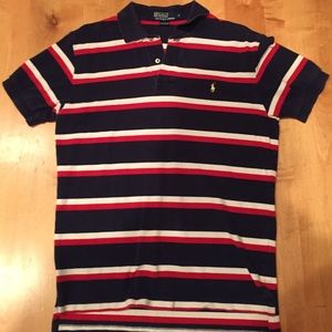 Ralph Lauren Polo Shirt in Red, White, and Blue -M