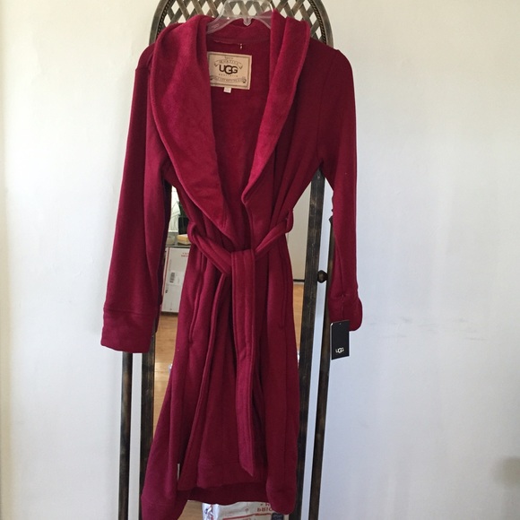 UGG authentic Duffield sangria robe Sz L new - Picture 4 of 4