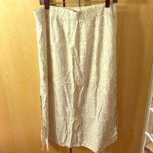 Double slit maxi skirt