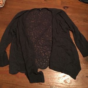 Lace back cardigan