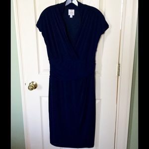 Suzi Chin for Maggy Boutique dark blue dress sz 12