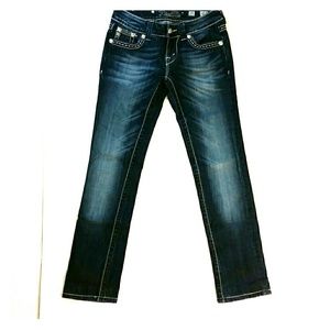 Miss Me JW5307T9 Straight dark jeans size 25 x 28