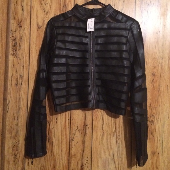 Faux leather jacket