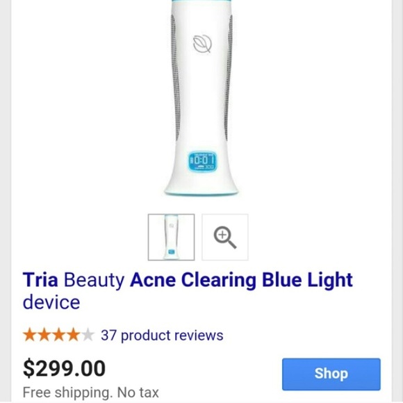 Trial blue light acne