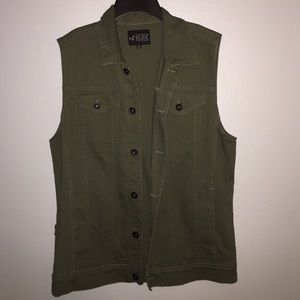 Army Green Skull Vest