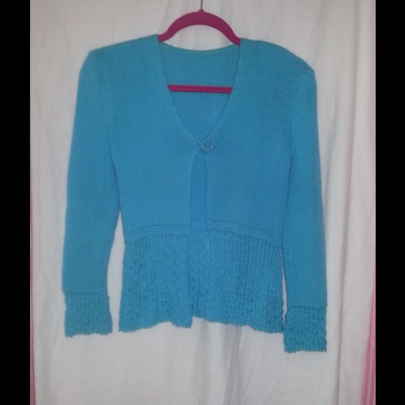 Sweater hand knitted