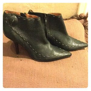 Dark Green Booties