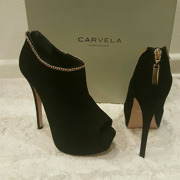 kurt geiger peep toe boots