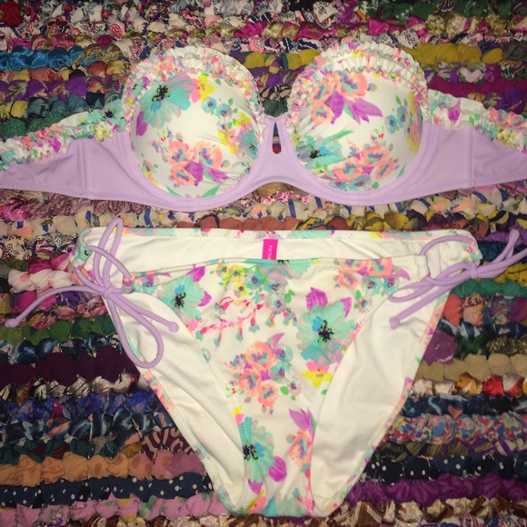 VS floral bikini top ONLY