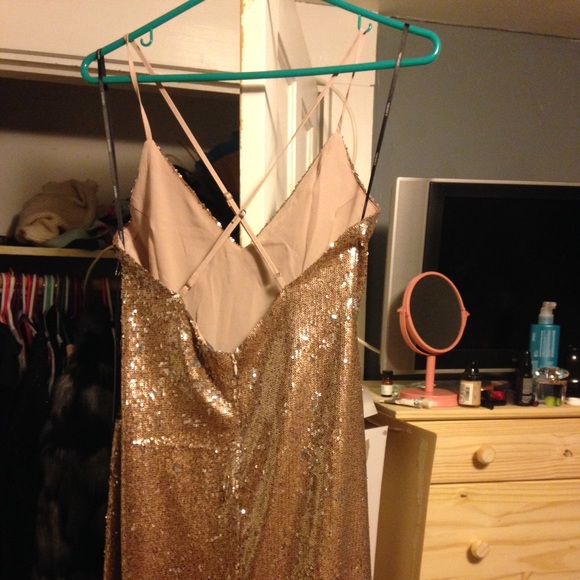 Forever 21 Floor length sequin dress - size small - Picture 2 of 3