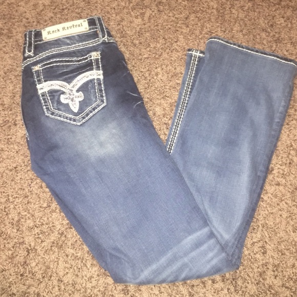 Rock Revival Denim - Rock Revival Sequin Lina Bootcut Jeans