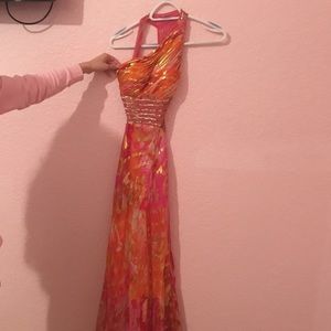 Beautiful one strap prom dress. Worn only once!