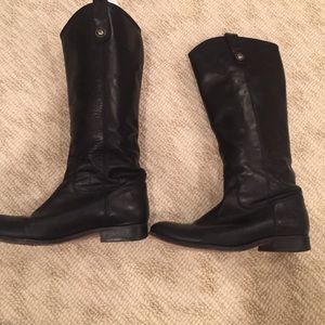 Frye Mellisa Button Black boots size 8
