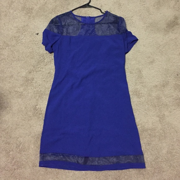 Electric blue dress
