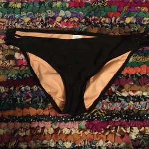black bikini bottom