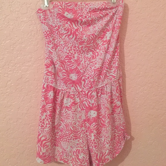 Lilly Pulitzer 'Sunny Side Pink Lion' Romper