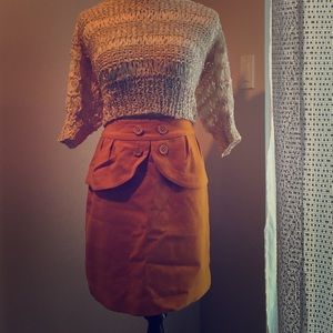Cute peplum skirt - wool, fully lined