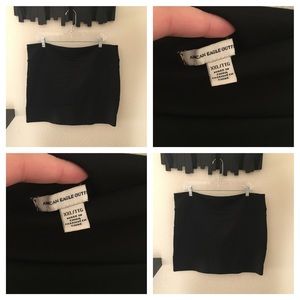 Black bandage bodycon skirt