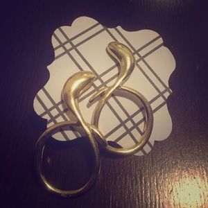 Gold earrings