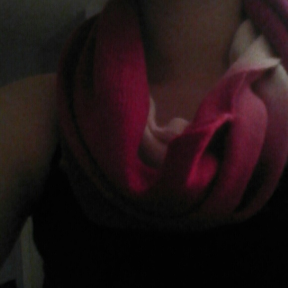 Ombre Pink Infinity Scarf