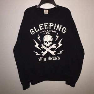 Sleeping With Sirens Black Crewneck Sweater