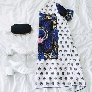 Scarf Patterned Dress