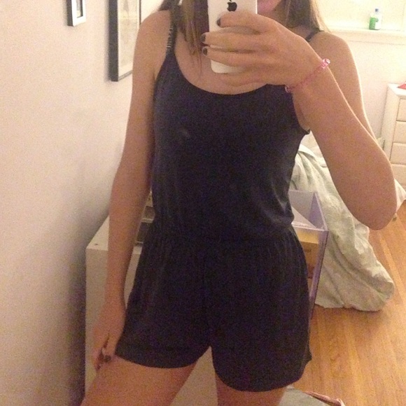 dark navy blue romper