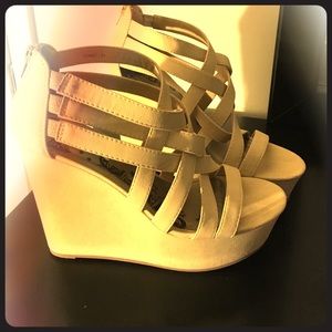 Cream Wedge Sandals !