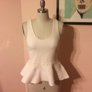 Super flattering stretch peplum top