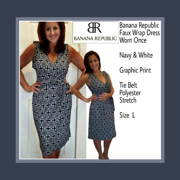 BANANA REPUBLIC Faux Wrap Dress