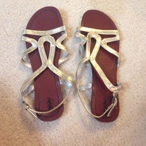 Cute gold sandals