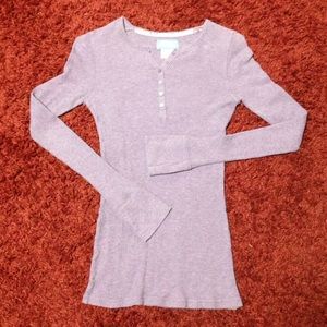 Aerie thermal cotton long sleeved  tee