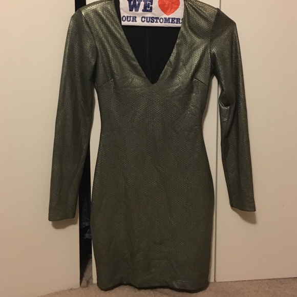 Silver Bebe long sleeve dress