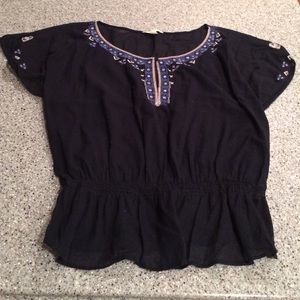 American Eagle Cotton Shear Blouse