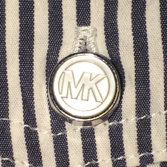 Michael Kors Button Up- Navy and White - Picture 3 of 4