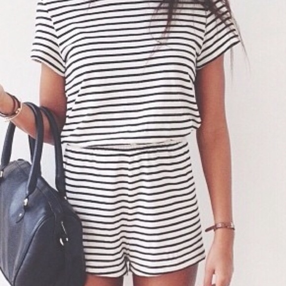 BDG Striped Soft Romper