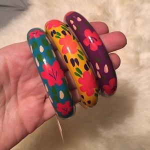 Hand Painted Wood Bangles