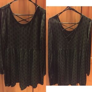 Olive Crossback Dress