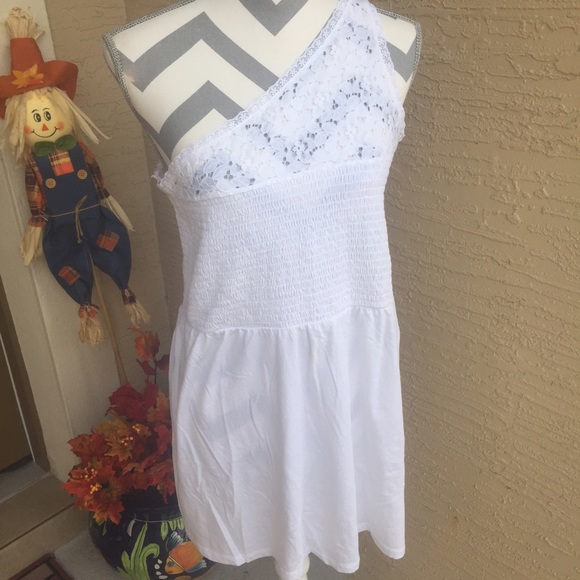 White One Shoulder Blouse