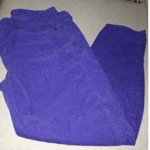 Gap premium skinny jeans bright blue corduroy