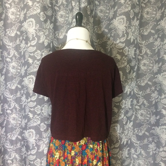 American Apparel maroon crop top! - Picture 3 of 3