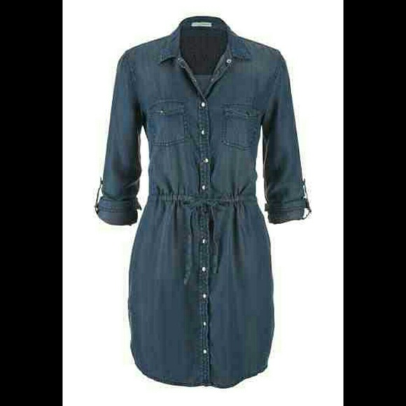 💞Chambray shirtdress