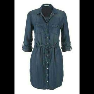 💞Chambray shirtdress