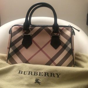 Burberry Check Bowling Bag