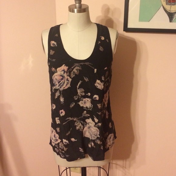 Joie silk racerback floral tank