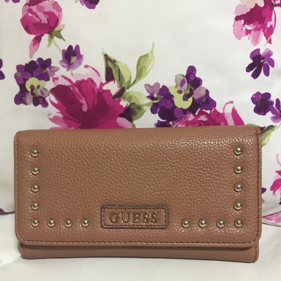 Guess Handbags - Brown studded guess wallet