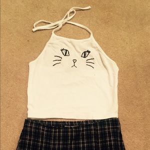 Brandy Melville kitty halter top ❤️