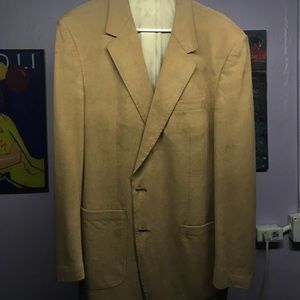 Brown suede blazer