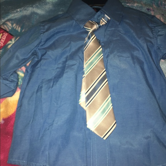 Toddler boy shirt & tie